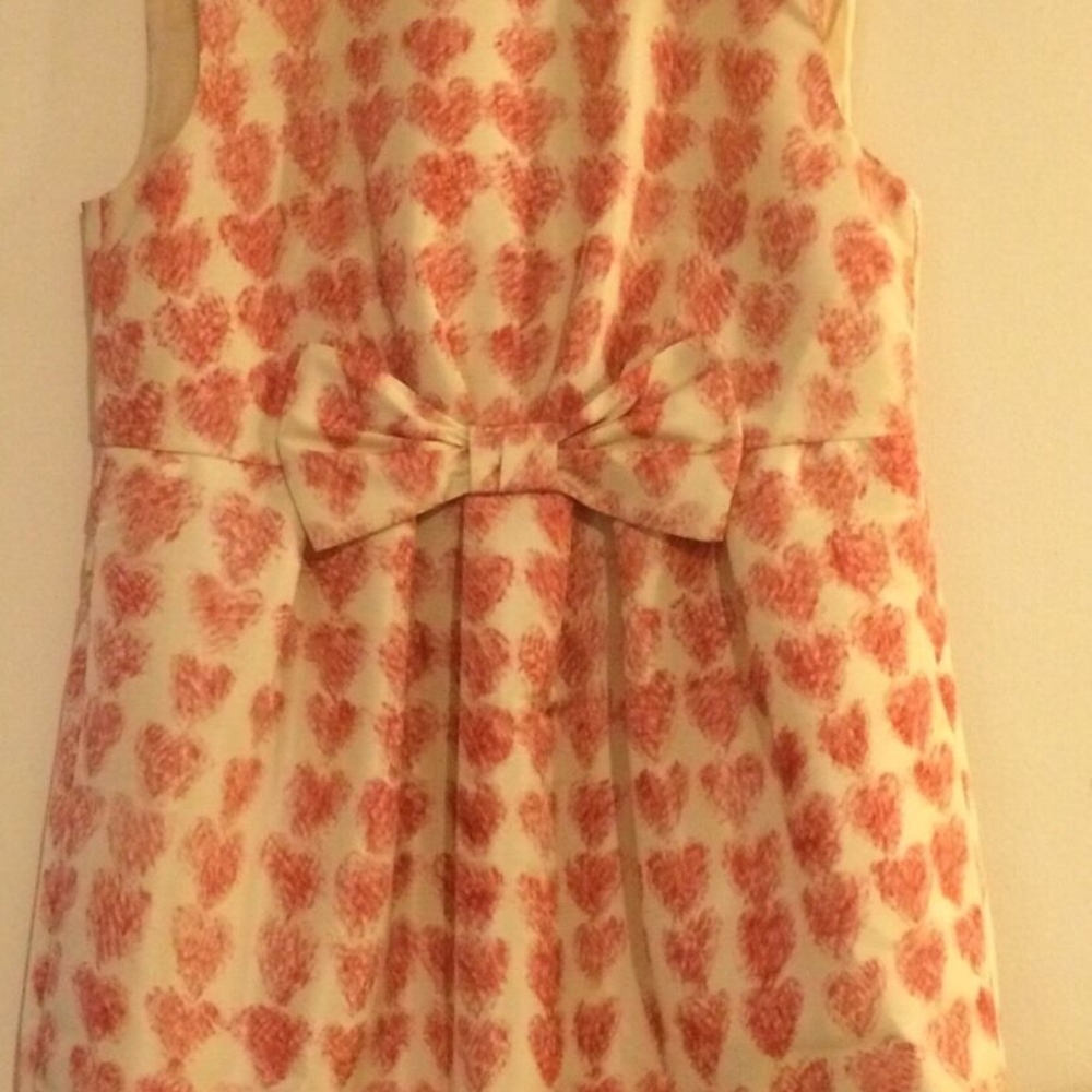 ❌SOLD❌NWT RED VALENTINO Pink Painted Hearts Faille Dresses - Picture 4 of 8